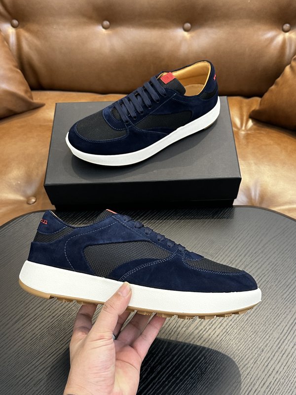 Kiton 남성 스웨이드 럭셔리 운동화 001-221558
