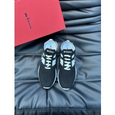 Kiton 남성 니트 소재 운동화 001-221600