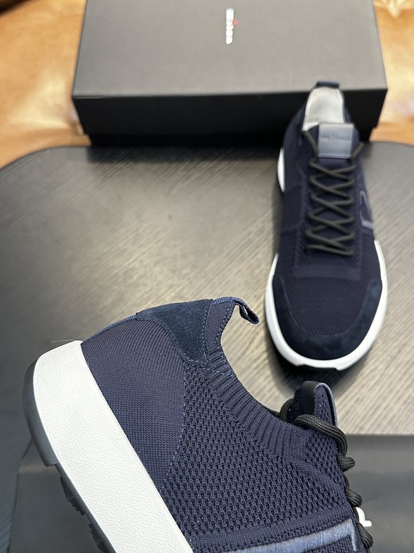 Kiton 남성 니트 소재 운동화 001-221603