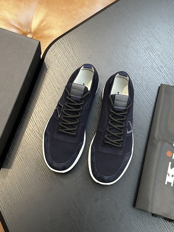 Kiton 남성 니트 소재 운동화 001-221603