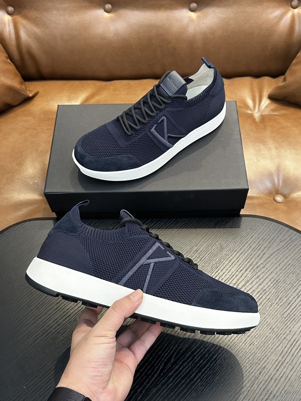 Kiton 남성 니트 소재 운동화 001-221603