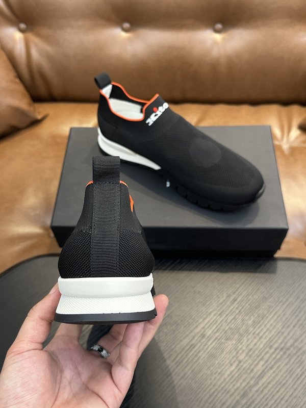 Kiton 남성 니트 소재 운동화 001-221612