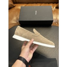 Kiton 남성 송아지 가죽 스니커즈 001-221627