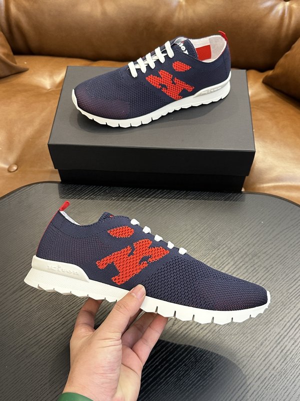 Kiton 남성 니트 소재 운동화 001-221640