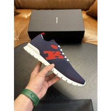 Kiton 남성 니트 소재 운동화 001-221640