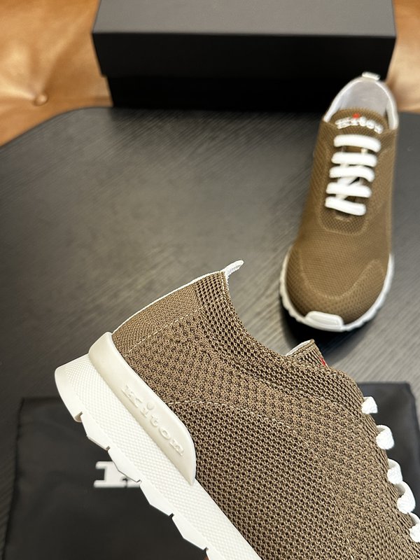 Kiton 남성 니트 소재 운동화 001-221670