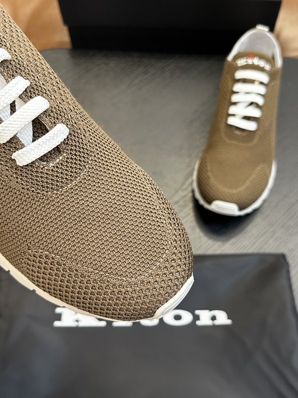 Kiton 남성 니트 소재 운동화 001-221670
