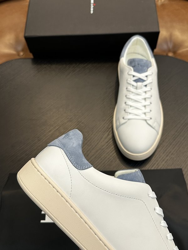 Kiton 남성 송아지 가죽 스니커즈 001-221686