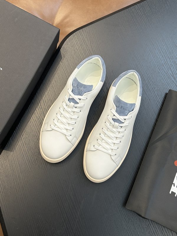 Kiton 남성 송아지 가죽 스니커즈 001-221686
