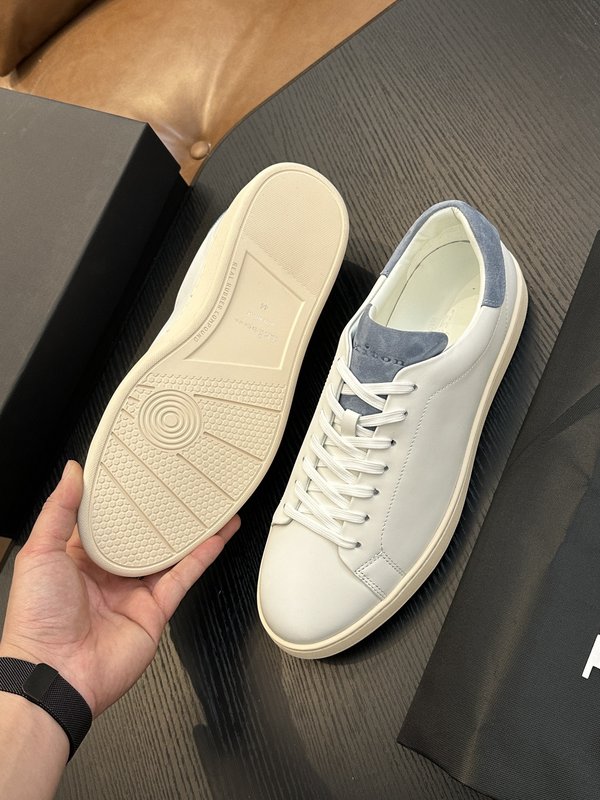 Kiton 남성 송아지 가죽 스니커즈 001-221686