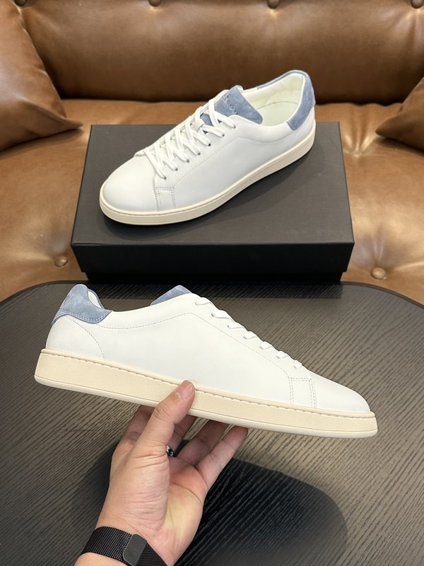 Kiton 남성 송아지 가죽 스니커즈 001-221686