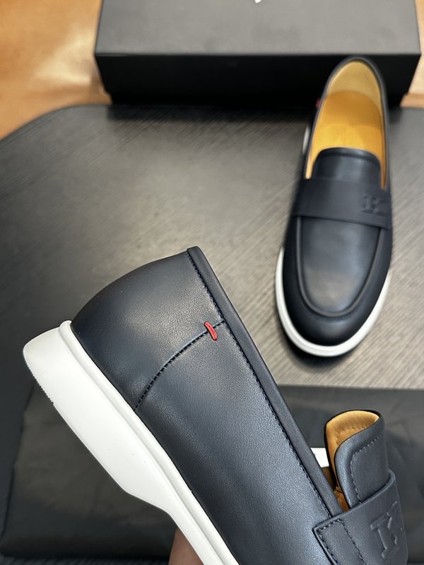 Kiton 남성 송아지 가죽 스니커즈 001-221692