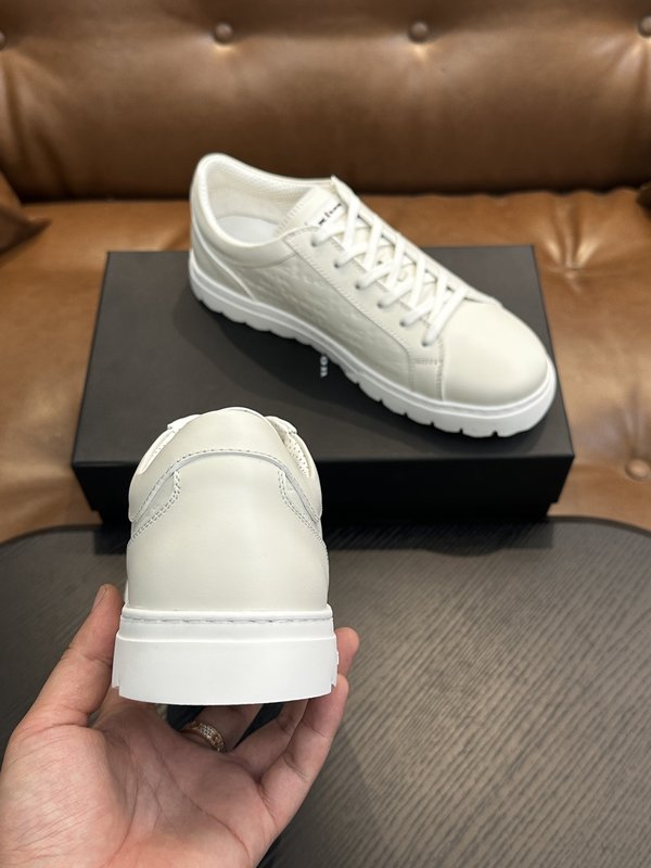 Kiton 남성 송아지 가죽 스니커즈 001-221698