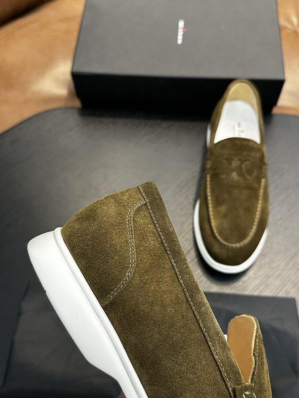 Kiton 남성 송아지 가죽 스니커즈 001-221707