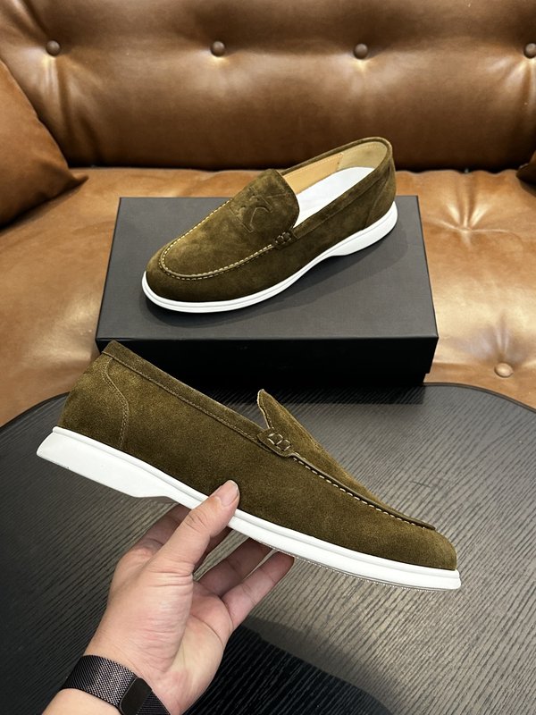 Kiton 남성 송아지 가죽 스니커즈 001-221707