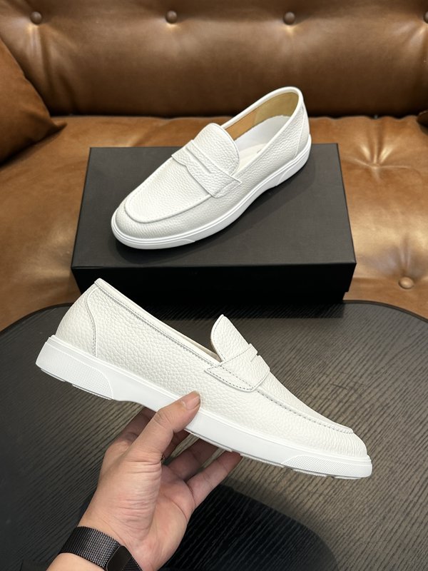 Kiton 남성 송아지 가죽 스니커즈 001-221715