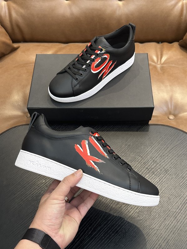 키톤 남성 송아지 가죽 스니커즈 001-221721