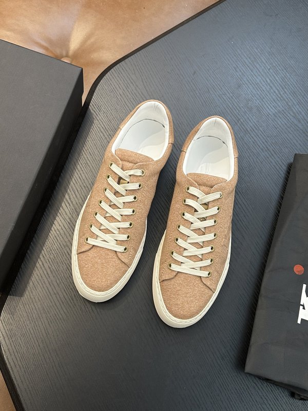 Kiton 남성 송아지 가죽 스니커즈 001-221726