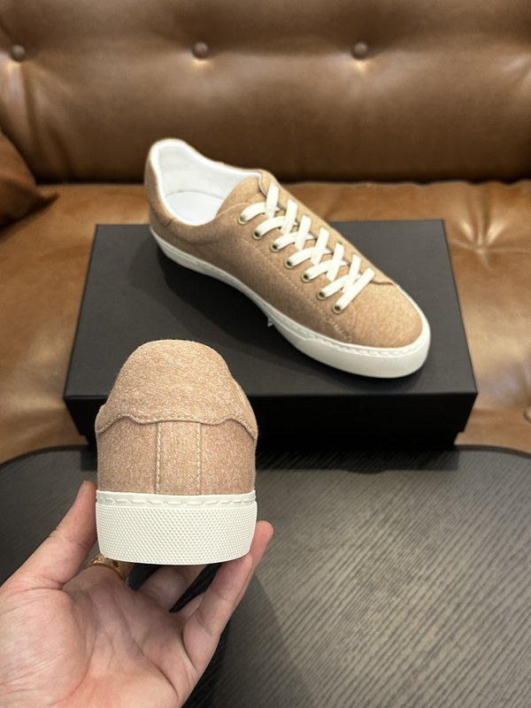 Kiton 남성 송아지 가죽 스니커즈 001-221726