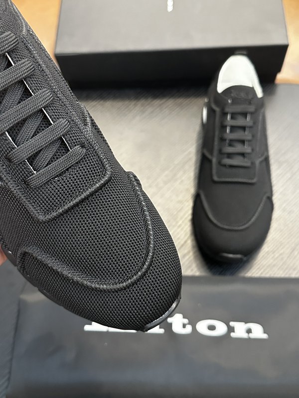 Kiton 남성 니트 소재 운동화 001-221735