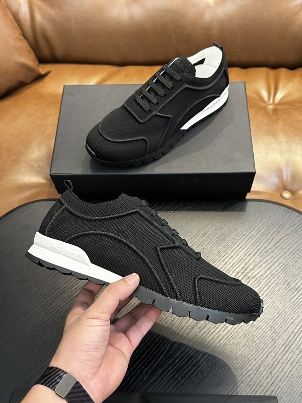 Kiton 남성 니트 소재 운동화 001-221735