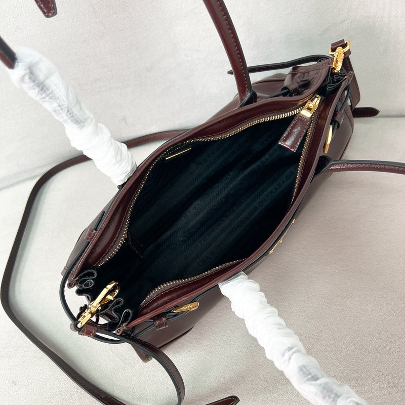 빈티지 오일드 레더 롱핸들 숄더 크로스백 001-221785