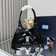 프라다 기하학적 라인 사다리꼴 핸드백 숄더백 001-221835