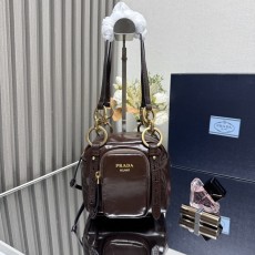 빈티지 오일드 레더 미니 토트백 001-221846