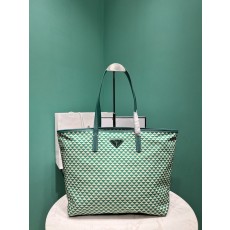 토트백 프린트 나일론 크로스 그레인 가죽 001-221896