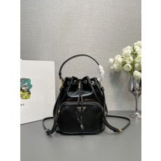 주름 페인트 가죽 버킷백 탈착식 숄더 스트랩 001-222032