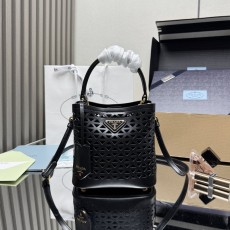 프라다 사피아노 오픈워크 올레더 버킷백 001-222288