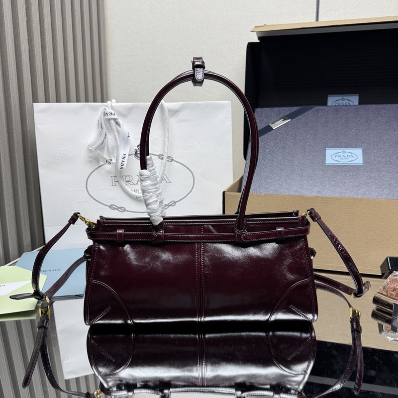 프라다 오일드 레더 빈티지 핸드백 크로스백 001-222457