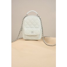미니 백팩 화이트 그레이 실버 버클 001-222526