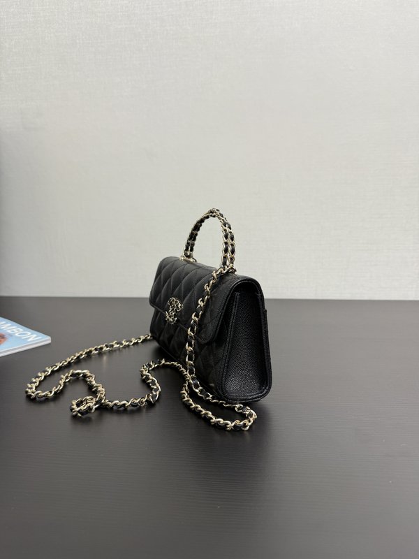 샤넬 블랙 퀼팅 핸드백 001-222541