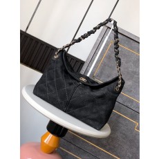 샤넬 블랙워리어 스웨이드 퀼팅 체인 숄더백 001-222556