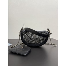 메쉬 문양 문백 숄더백 001-222571