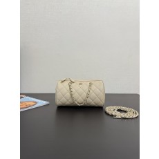 샤넬 볼링백 베이지 캐비어 스 001-222598