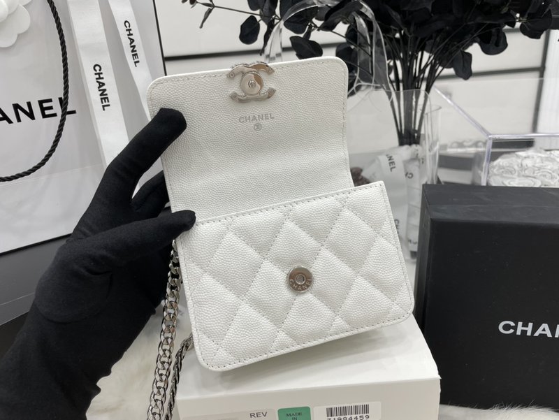 샤넬 에나멜 버클 빈티지 체인백 001-222658