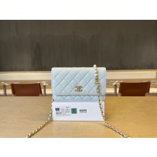 샤넬 진주 체인 WOC 볼텍스 가죽 가방 001-222678