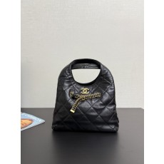 블랙 골드 체인 호보백 001-222687