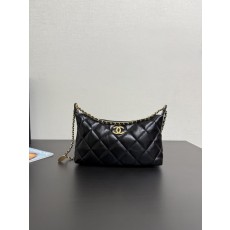 블랙 골드 더블 체인 숄더백 001-222703