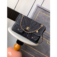 샤넬 빈티지 데님 숄더백 001-222746