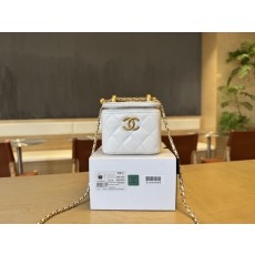 샤넬 더블 골드볼 오일드 왁스 가죽 립스틱 박스백 001-222769