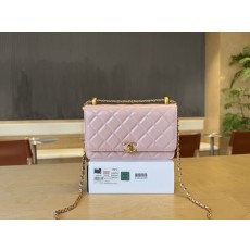 샤넬 더블 골드볼 광택 소가죽 WOC 체인백 001-222772