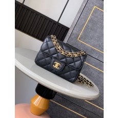 샤넬 25P 더블체인 캐비어 스킨 미니백 001-222793