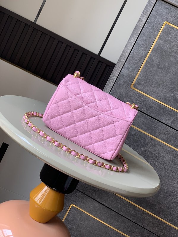 샤넬 더블체인 스퀘어 플랩백 001-222805