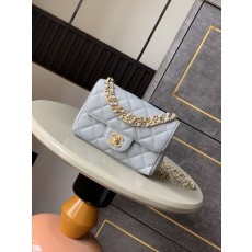 샤넬 더블 체인 스퀘어 플랩백 001-222809