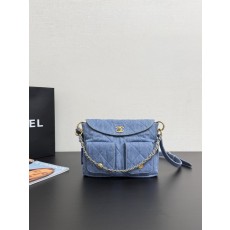 빈티지 데님 메신저백 조절 가능한 스트랩 001-222855