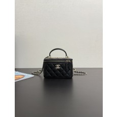 샤넬 블랙 퀼팅 체인 핸드백 001-222876