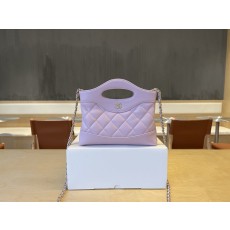 샤넬 가로형 미니 퀼팅 오일드 레더 숄더백 001-222940